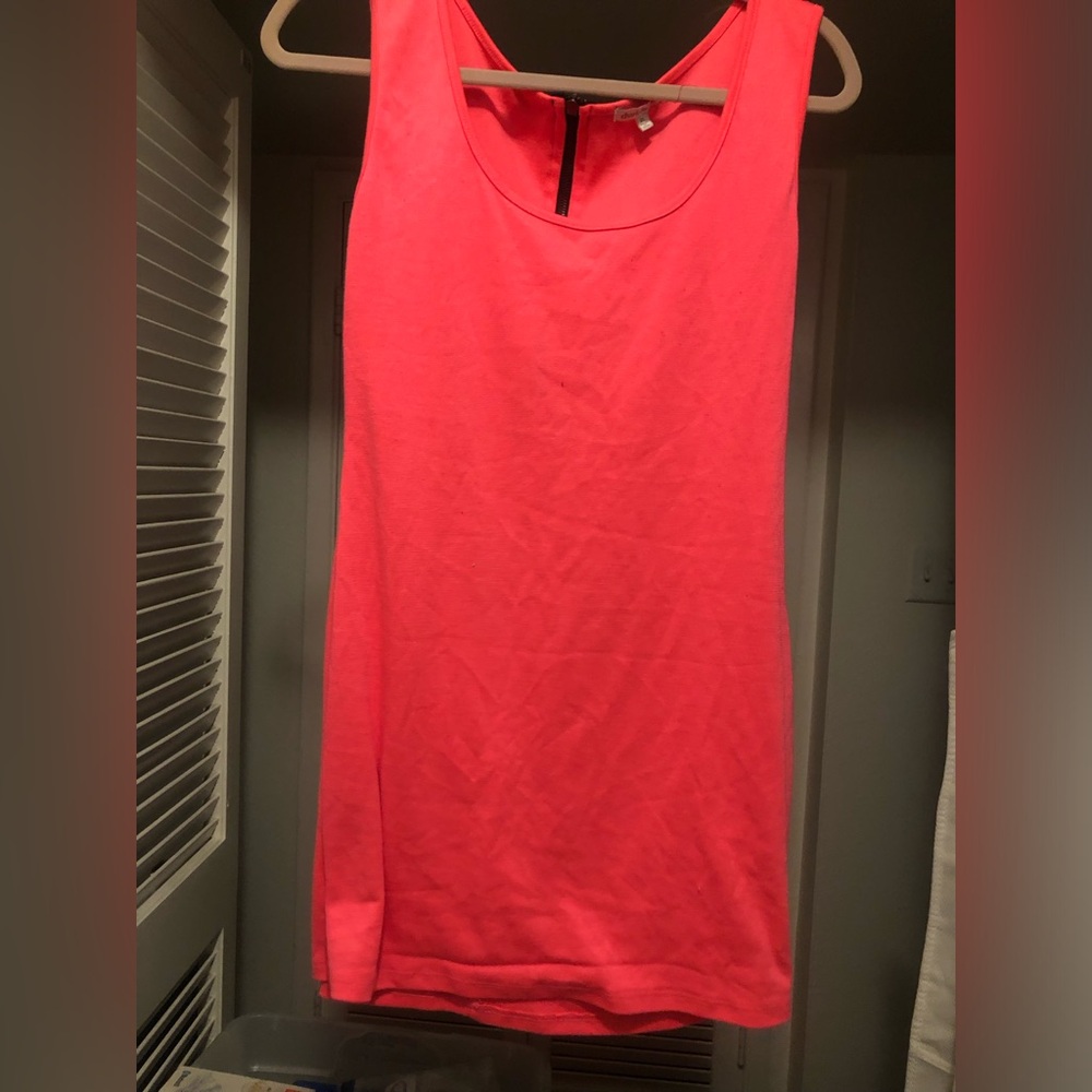 Charlotte Russe Neon Pink Mini Dress